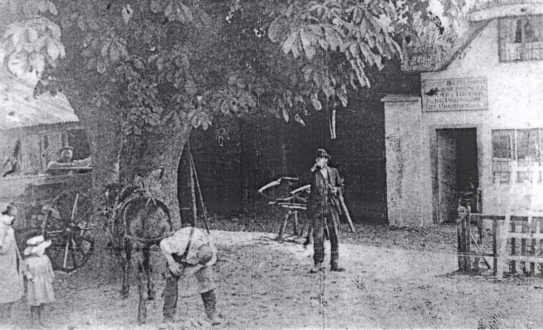The village blacksmith at work